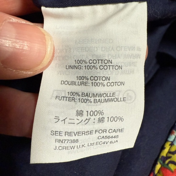 J. Crew Liberty of London Thorpe Tie Waist Shorts Size 0 Floral Preppy Resort - Picture 7 of 9